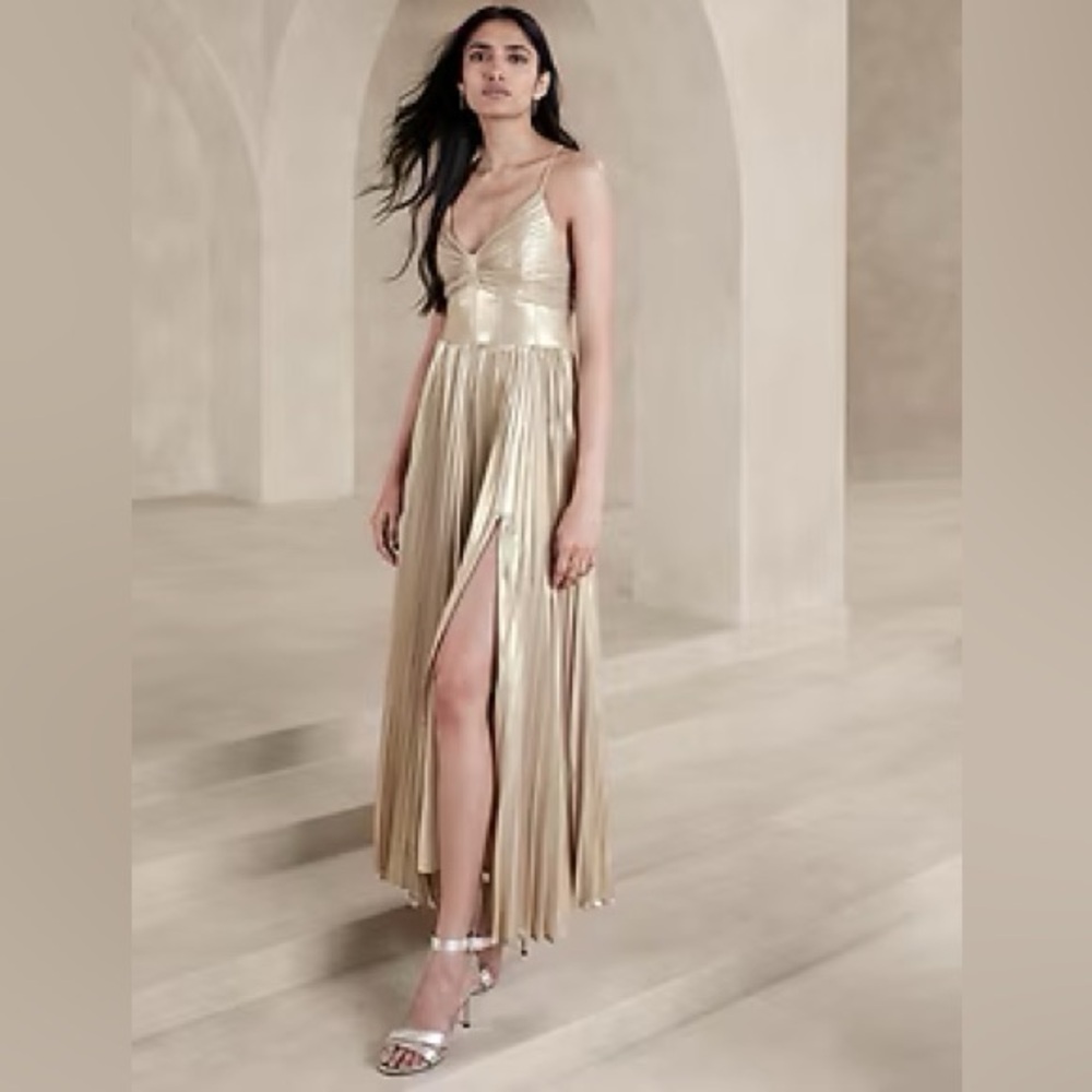 Banana Republic ODETTA METALLIC MAXI DRESS